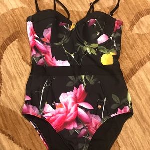 Ted Baker Citrus Bloom Cup Swimsuit